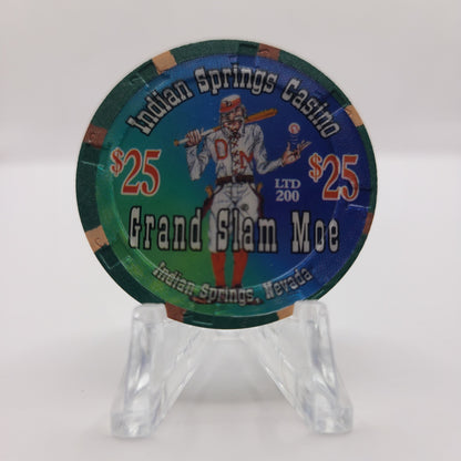 Indian Springs Casino Indian Springs Nevada 2000 $25 Chip V7446 "Grand Slam Moe" LTD 200