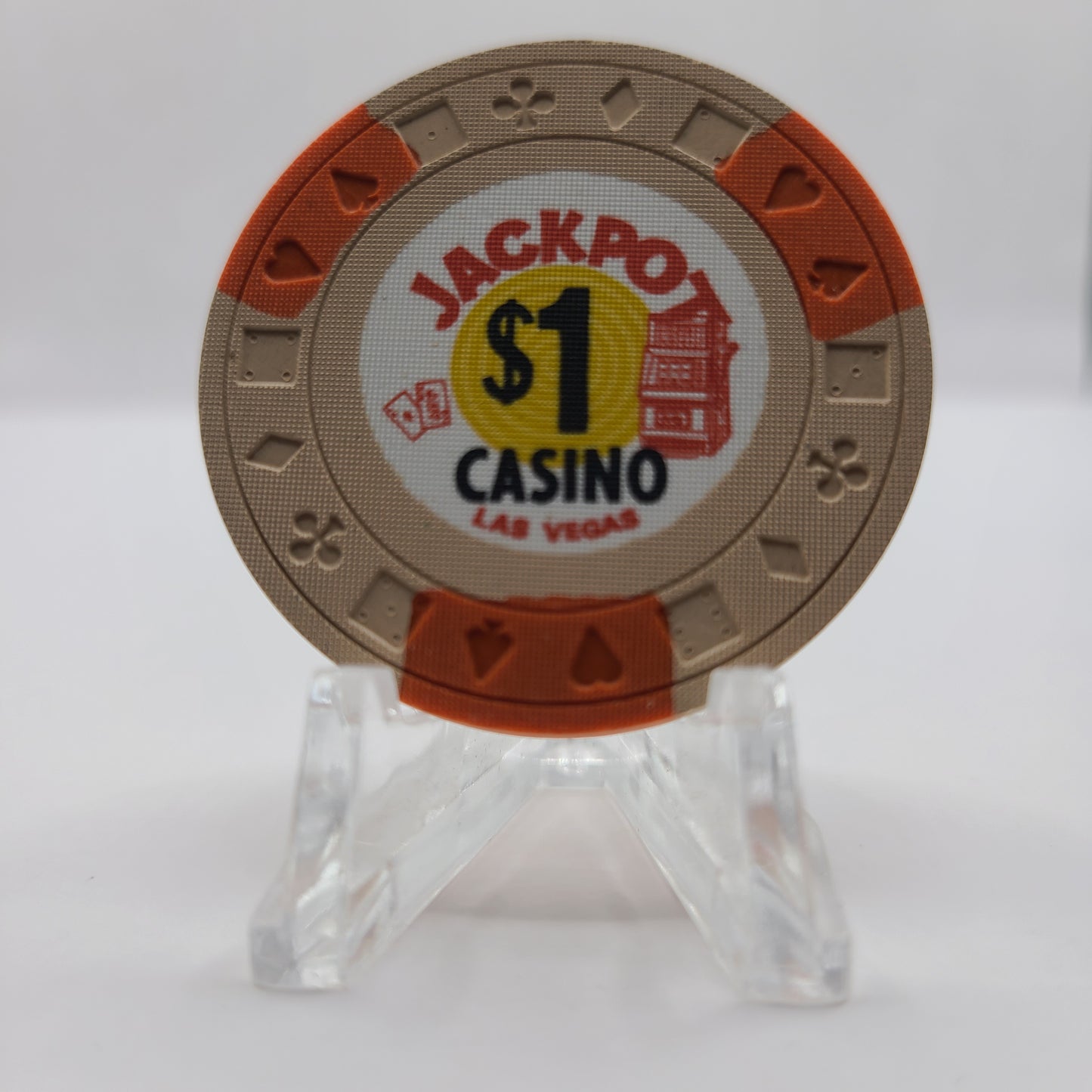 Jackpot Casino Las Vegas Nevada 1973 $1 Chip N6819