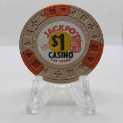 Jackpot Casino Las Vegas Nevada 1973 $1 Chip N6819