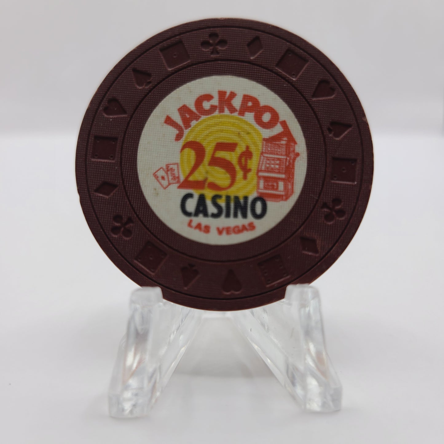 Jackpot Casino Las Vegas Nevada 1971 $.25 Chip N1799