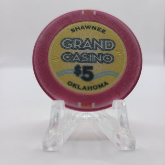 Grand Casino Shawnee Oklahoma 2017 $5 Chip