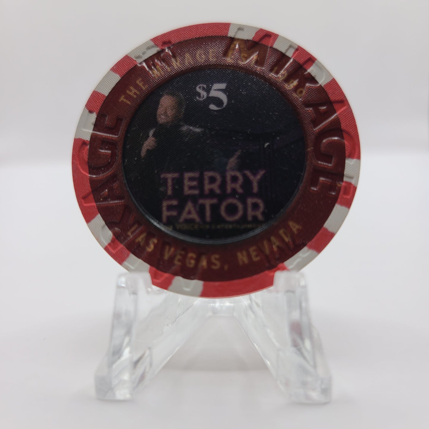 Mirage Hotel Casino Las Vegas Nevada 2019 $5 "Terry Fator" Chip D2906