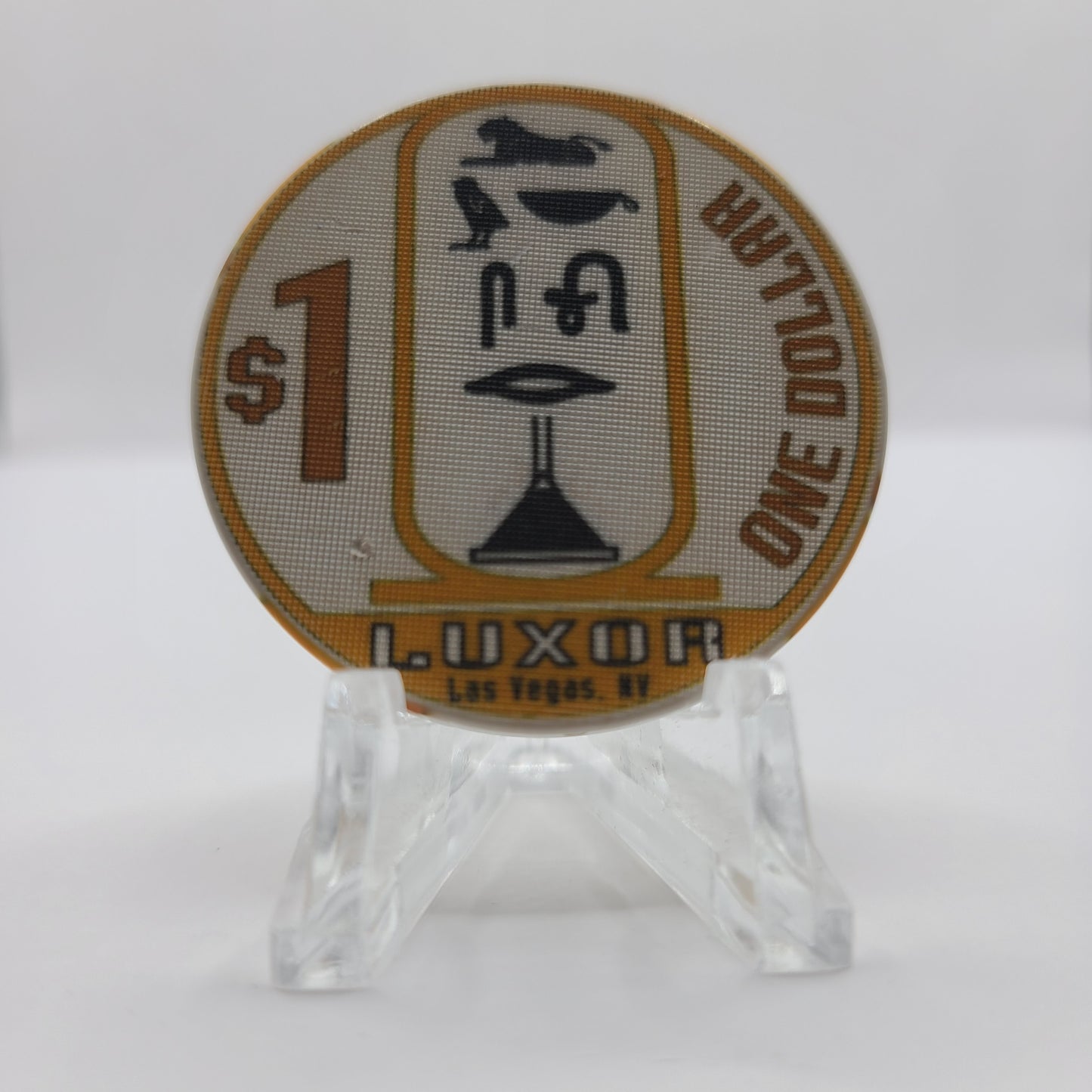 Luxor Hotel Casino Las Vegas Nevada 1995 $1 Chip "Satin"