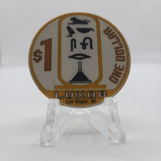 Luxor Hotel Casino Las Vegas Nevada 1995 $1 Chip "Satin"