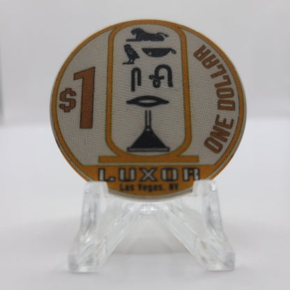 Luxor Hotel Casino Las Vegas Nevada 1995 $1 Chip "Satin"