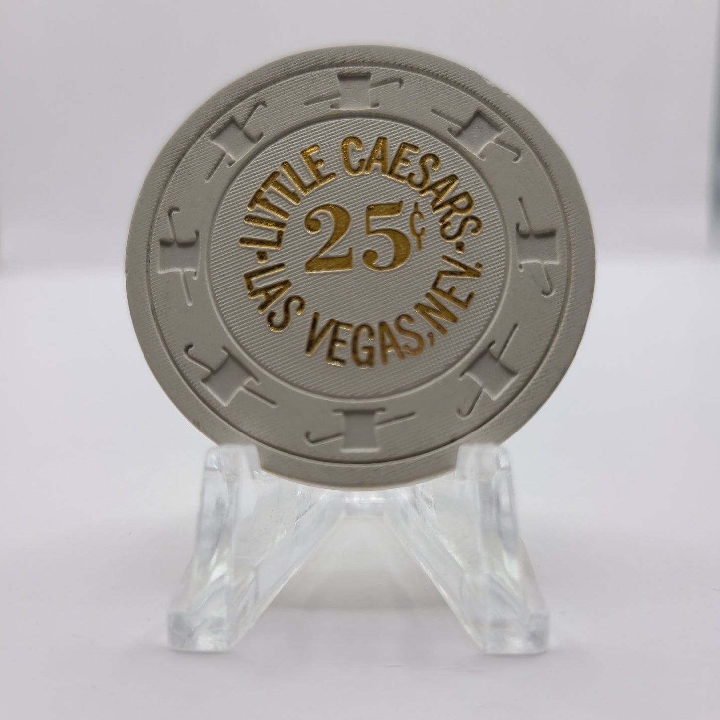 Little Caesars Casino Las Vegas Nevada 1970's $.25 Chip N1874