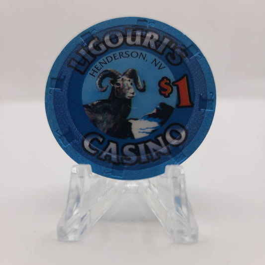 Ligouri's Restaurant Casino Henderson Nevada 1995 $1 Chip N2913