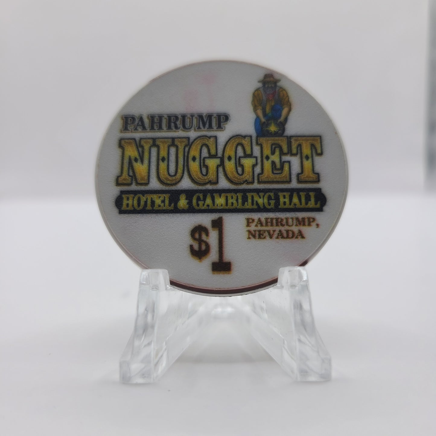 Nugget Hotel & Gambling Hall Pahrump Nevada 2001 $1 Chip V7610