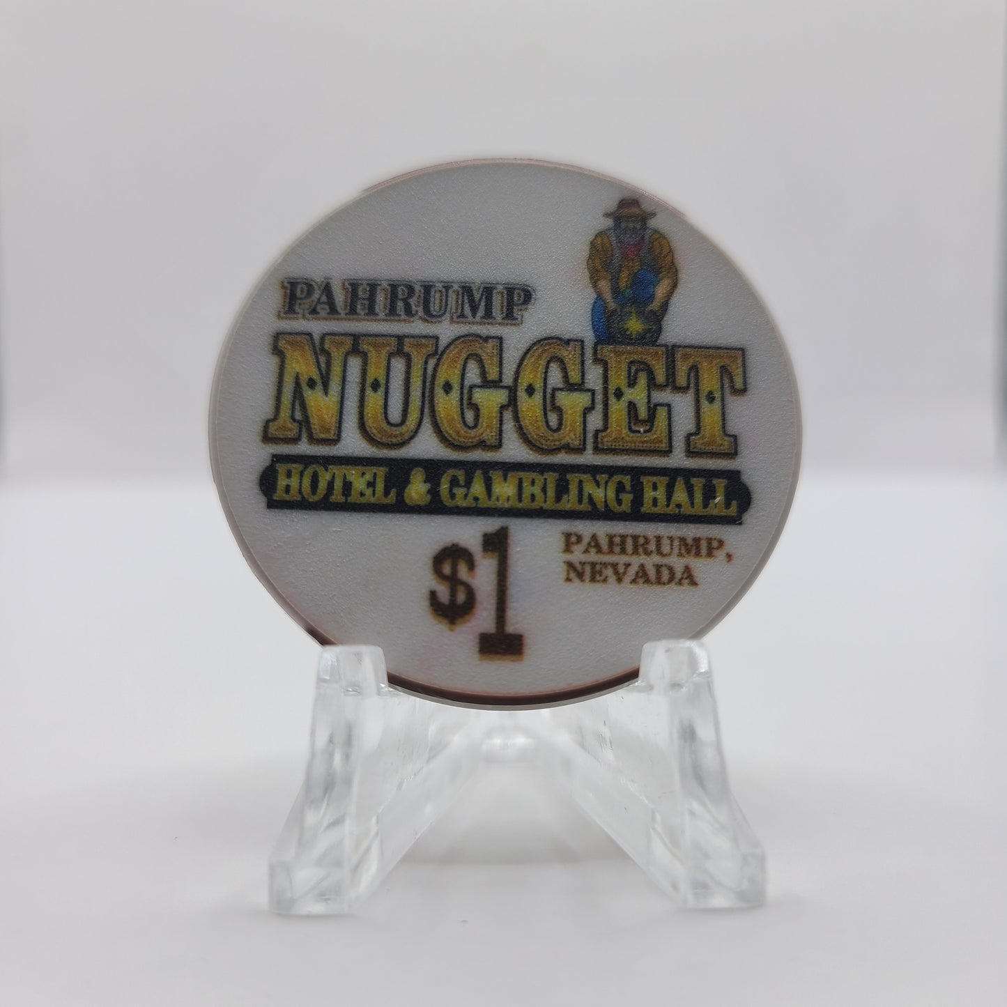 Nugget Hotel & Gambling Hall Pahrump Nevada 2001 $1 Chip V7610