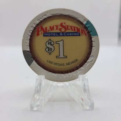 Palace Station Casino Las Vegas Nevada 2001 $1 Chip V6503