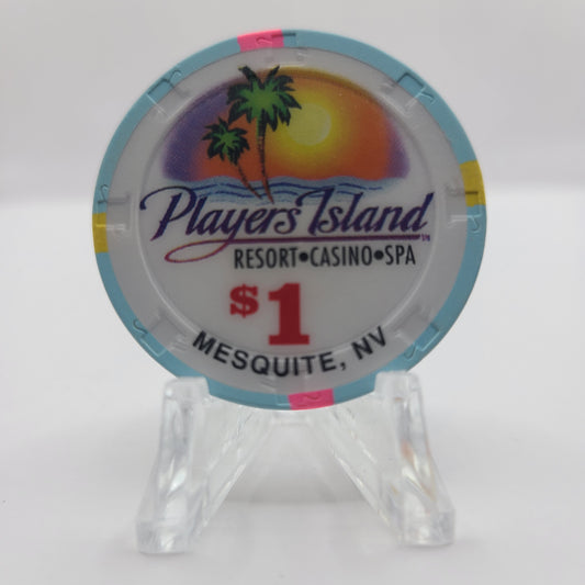 Players Island Casino Mesquite Nevada 1995 $1 Chip N1184