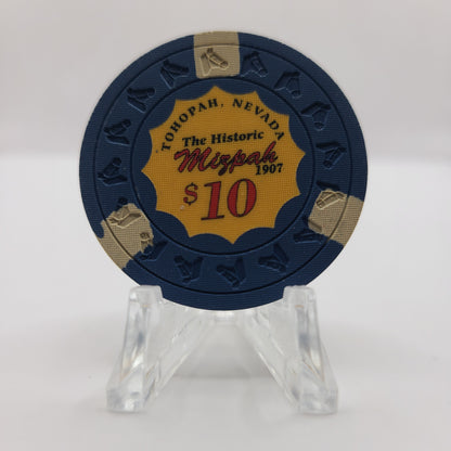 Mizpah Hotel Casino Tonopah Nevada 1993 $10 Chip N9302 (Imitation)