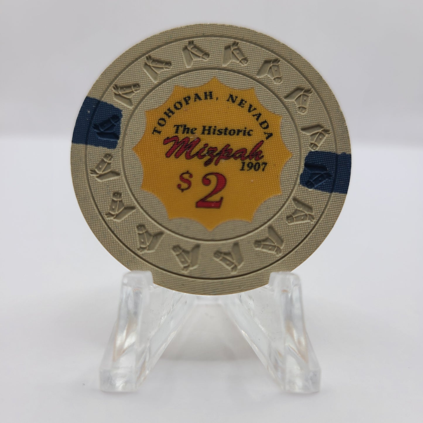 Mizpah Hotel Casino Tonopah Nevada 1993 $2 Chip N4275 (Imitation)