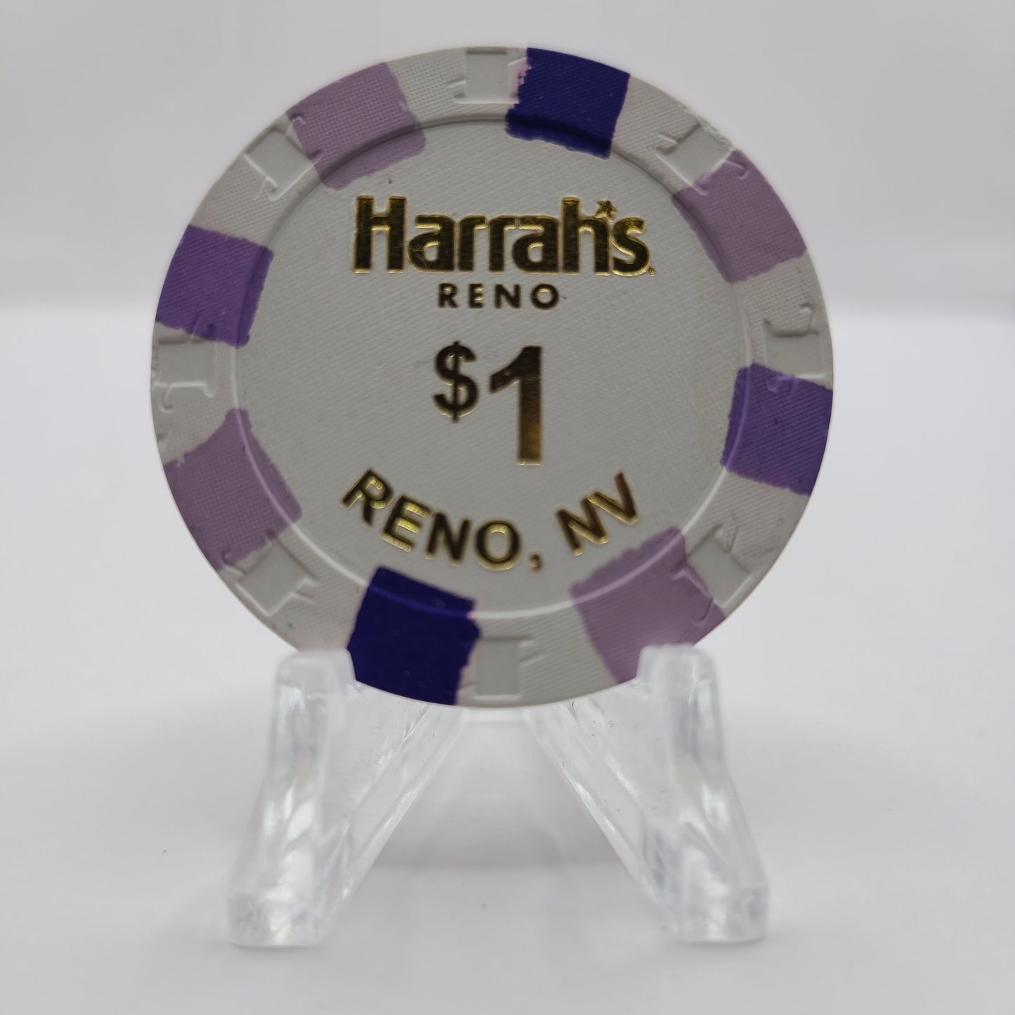 Harrah's Hotel Casino Reno Nevada 2015 $1 Chip D1906