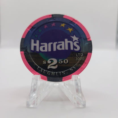 Harrah's Hotel Casino Laughlin Nevada 1998 $2.50 "But it's a dry heat" Chip V2706