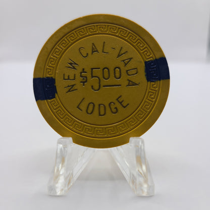 New Cal-Vada Lodge Lake Tahoe NV 1951 $5 Chip N7435