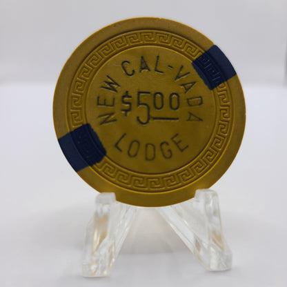 New Cal-Vada Lodge Lake Tahoe NV 1951 $5 Chip N7435