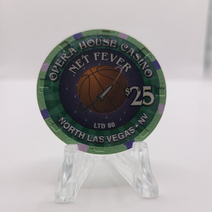 Opera House Casino Las Vegas Nevada "Net Fever 2002" $25 Chip Ltd. 80 V9278