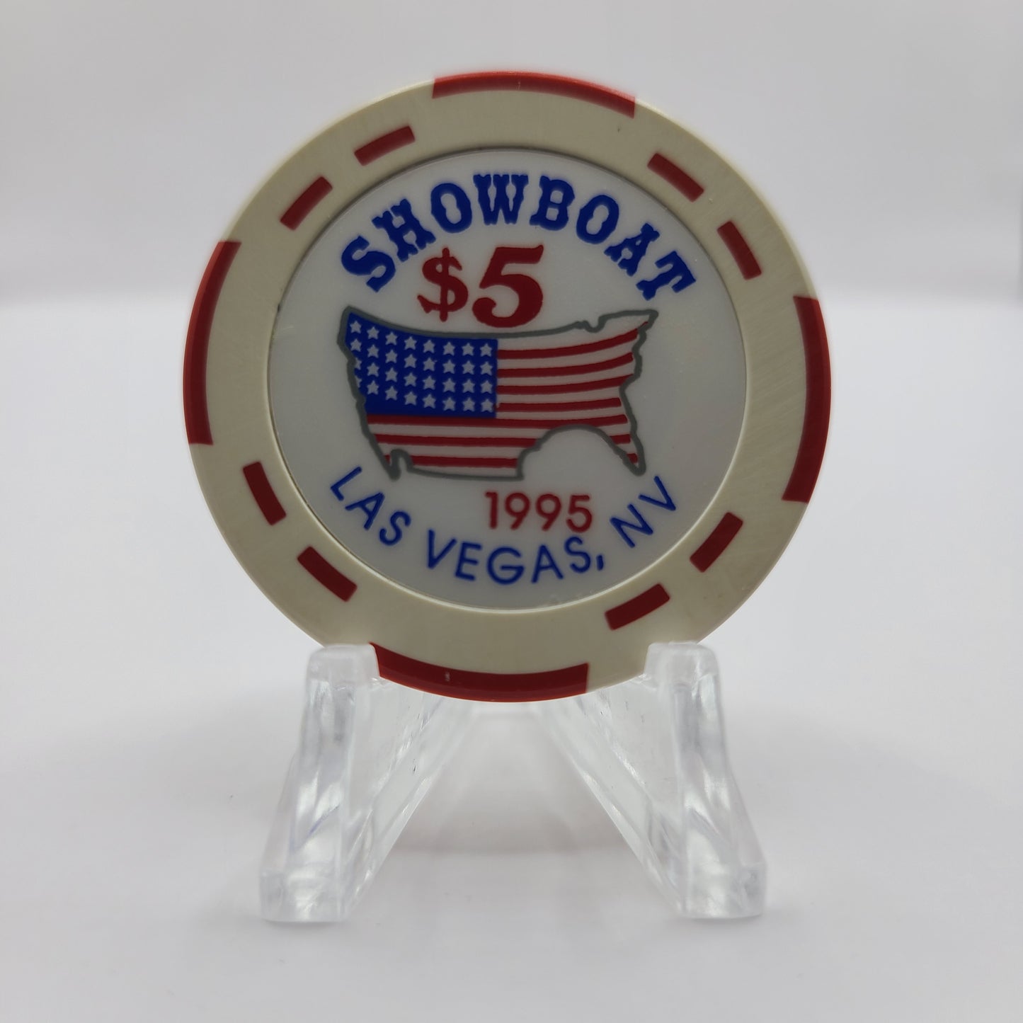 Showboat Hotel Casino Las Vegas Nevada 1995 $5 Chip N0500 LTD 1500