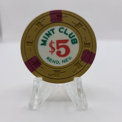 Mint Club Casino Reno Nevada 1959 $5 Chip N7715