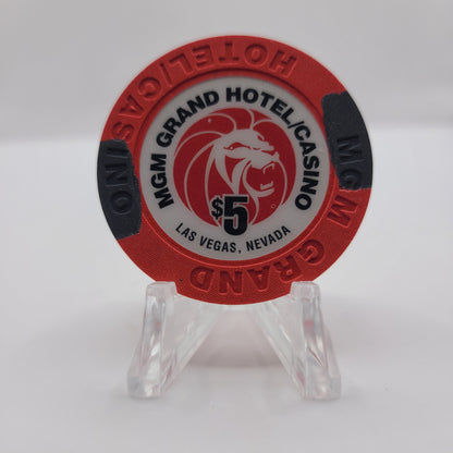 MGM Grand Casino Las Vegas Nevada 1996 $5 Chip N8749