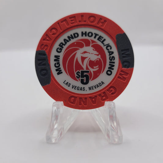 MGM Grand Casino Las Vegas Nevada 1996 $5 Chip N8749