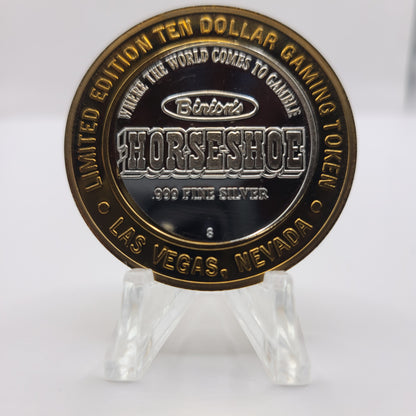 Horseshoe Club (Binion's) Las Vegas NV 1999 $10 Silver Strike