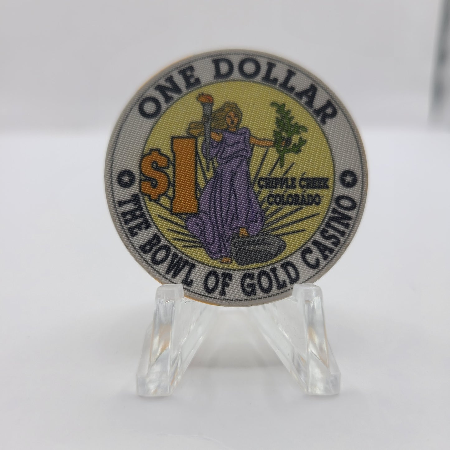 Bowl of Gold Casino Cripple Creek Colorado 1992 $1 Chip