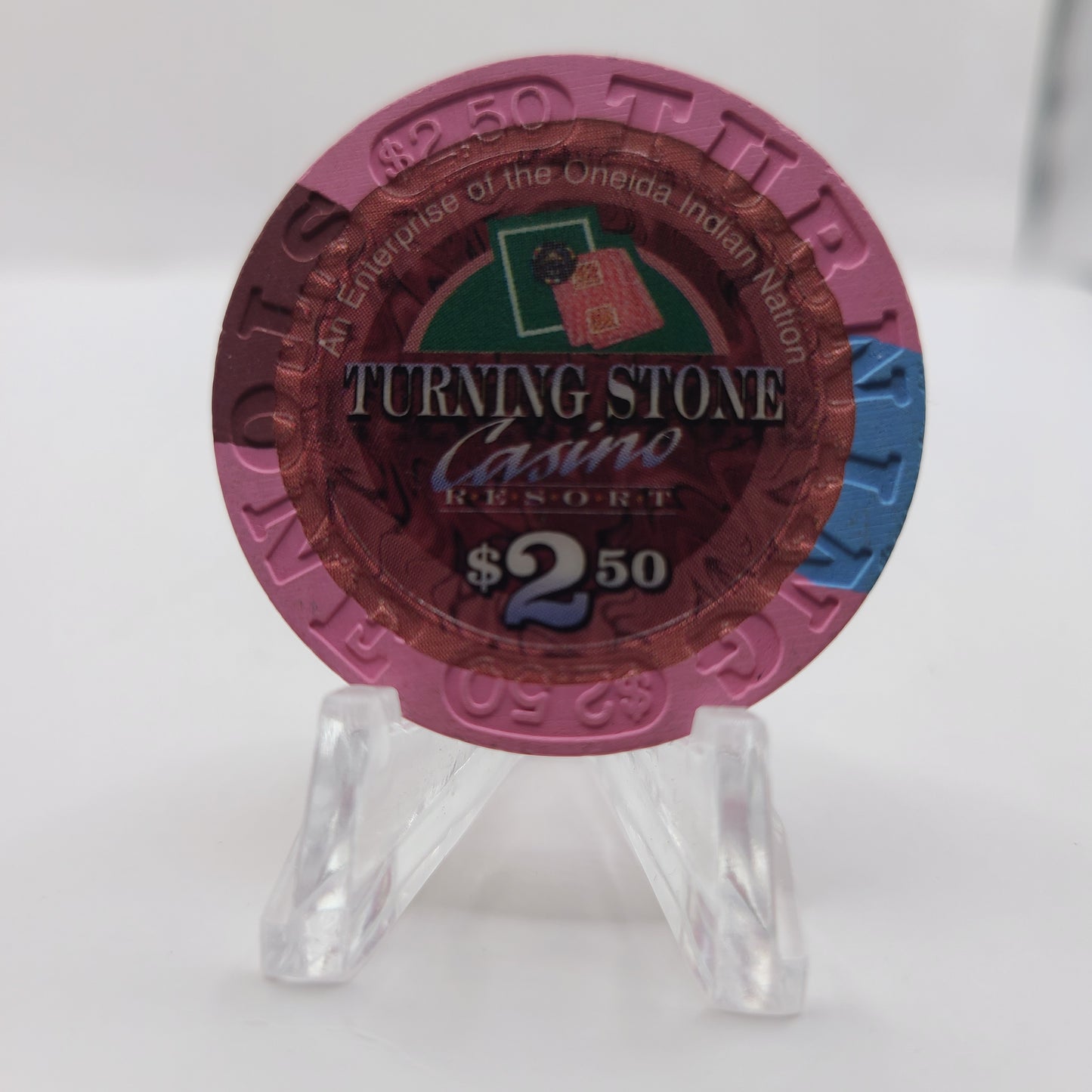 Turning Stone Casino Verona New York 1998 $2.50 Casino Chip