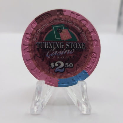 Turning Stone Casino Verona New York 1998 $2.50 Casino Chip