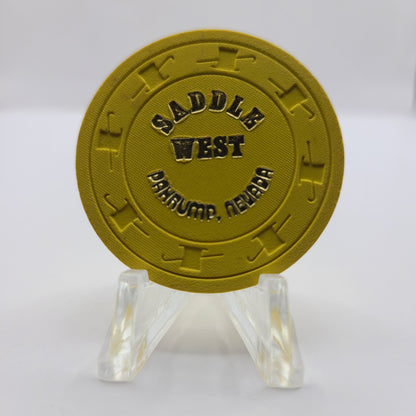 Saddle West Hotel Casino Pahrump Nevada 1975 $.25  Chip N3331