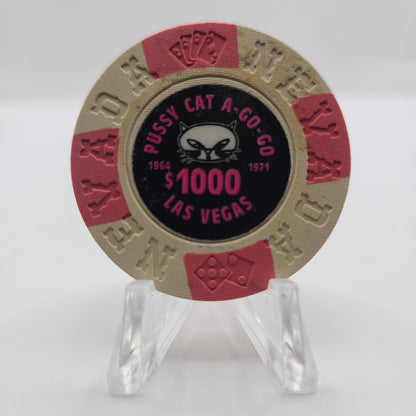 Pussycat a' Go-Go Las Vegas NV 1995 $1000 Imitation Chip V3235