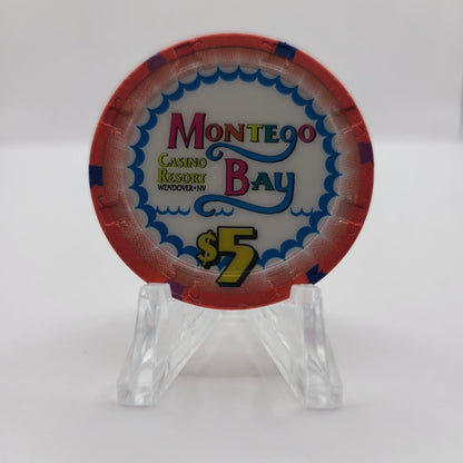 Montego Bay Casino Wendover Nevada 2002 $5 Chip E1571 (Worn)