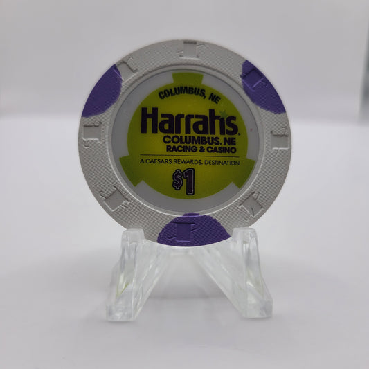 Harrah's Racing Casino Columbus Nebraska 2024 $1 Chip