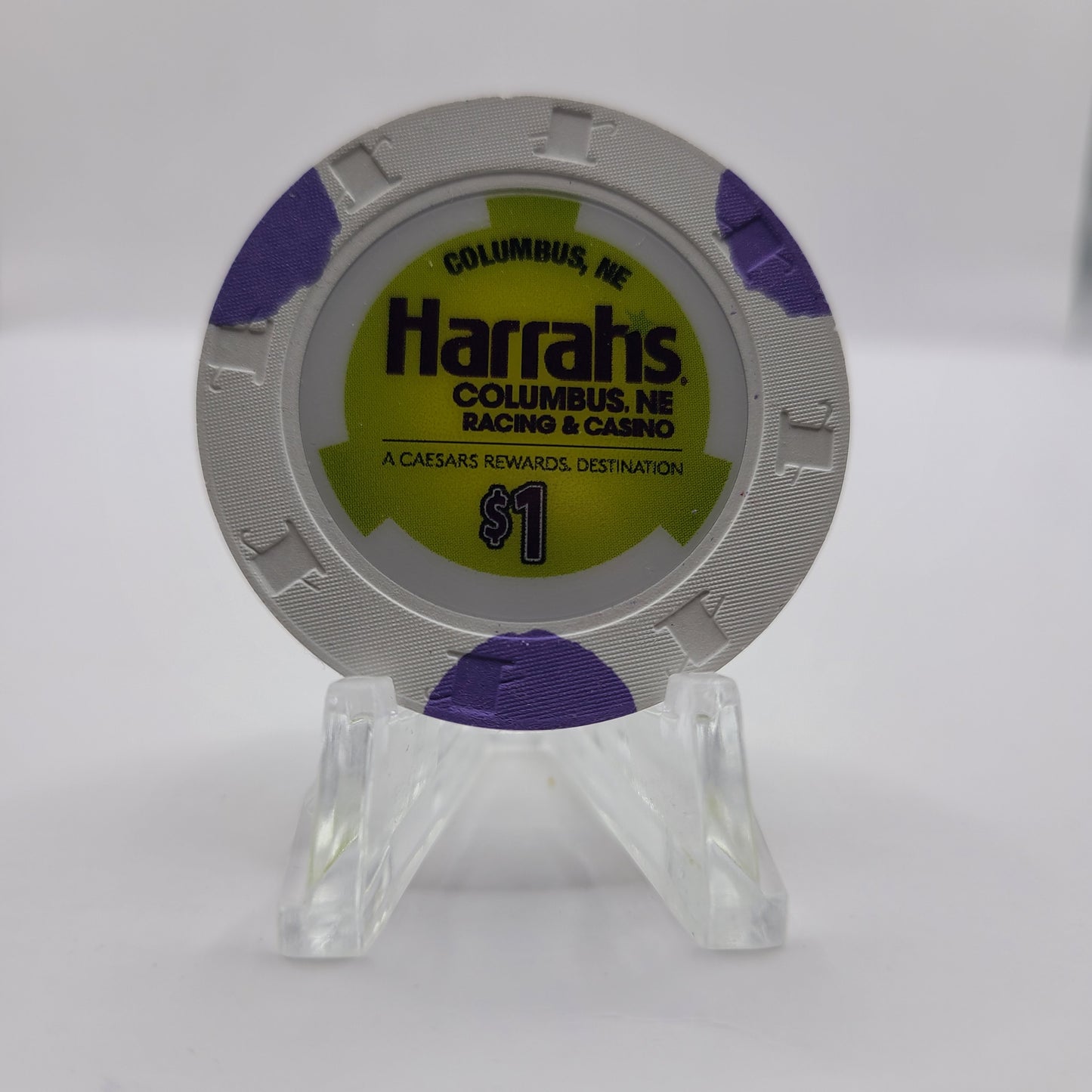 Harrah's Racing Casino Columbus Nebraska 2024 $1 Chip