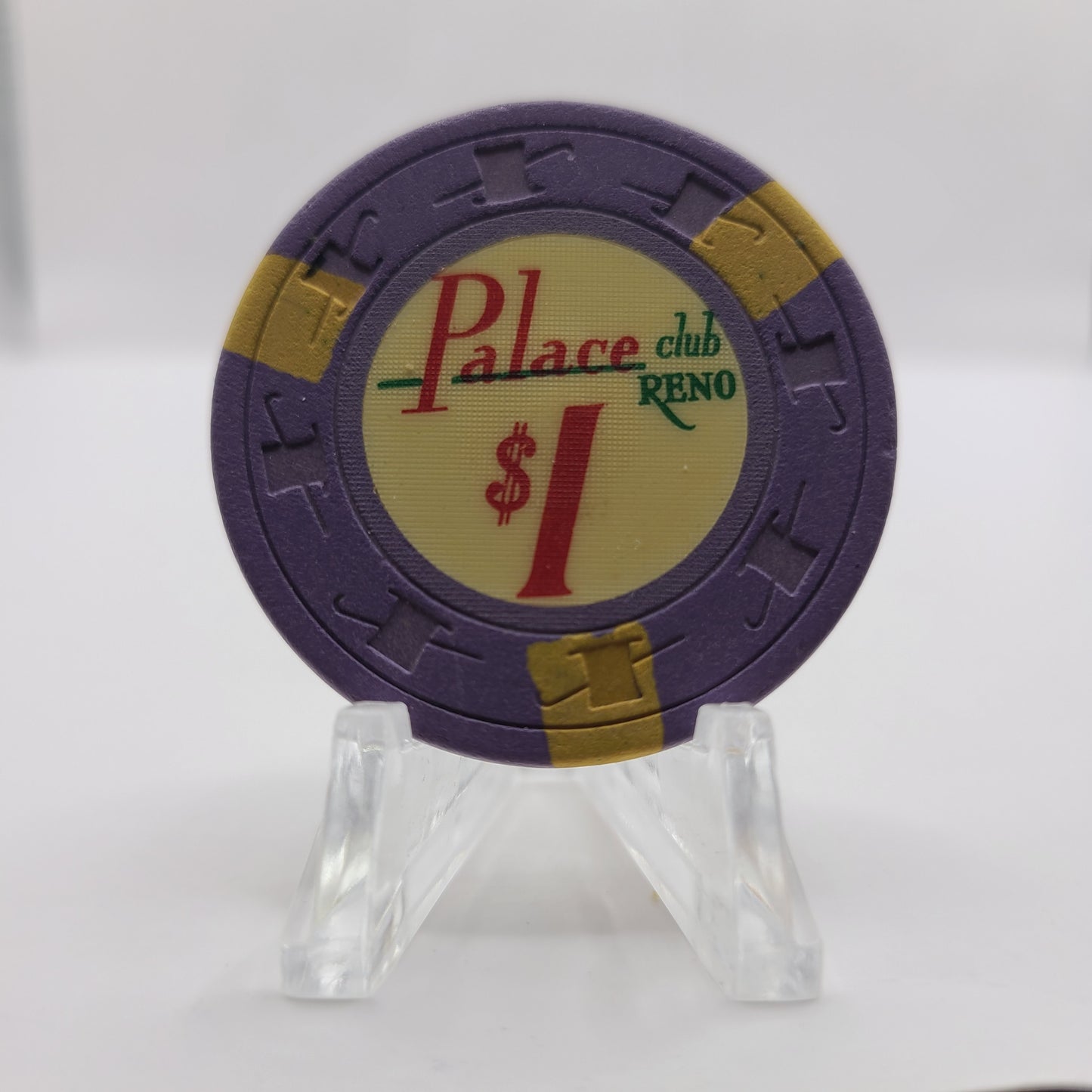 Palace Club Casino Reno Nevada 1964 $1 Chip N5443 (Worn)