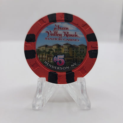 Green Valley Ranch Casino Henderson Nevada 2002 $5 Chip V8645