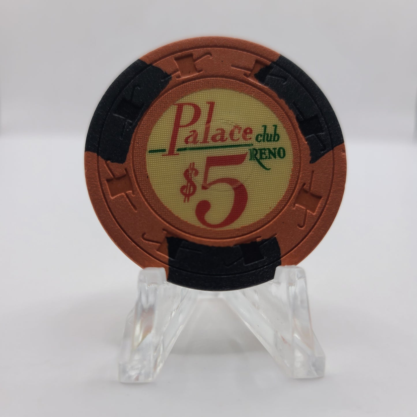 Palace Club Casino Reno Nevada 1970's $5 Chip N5445