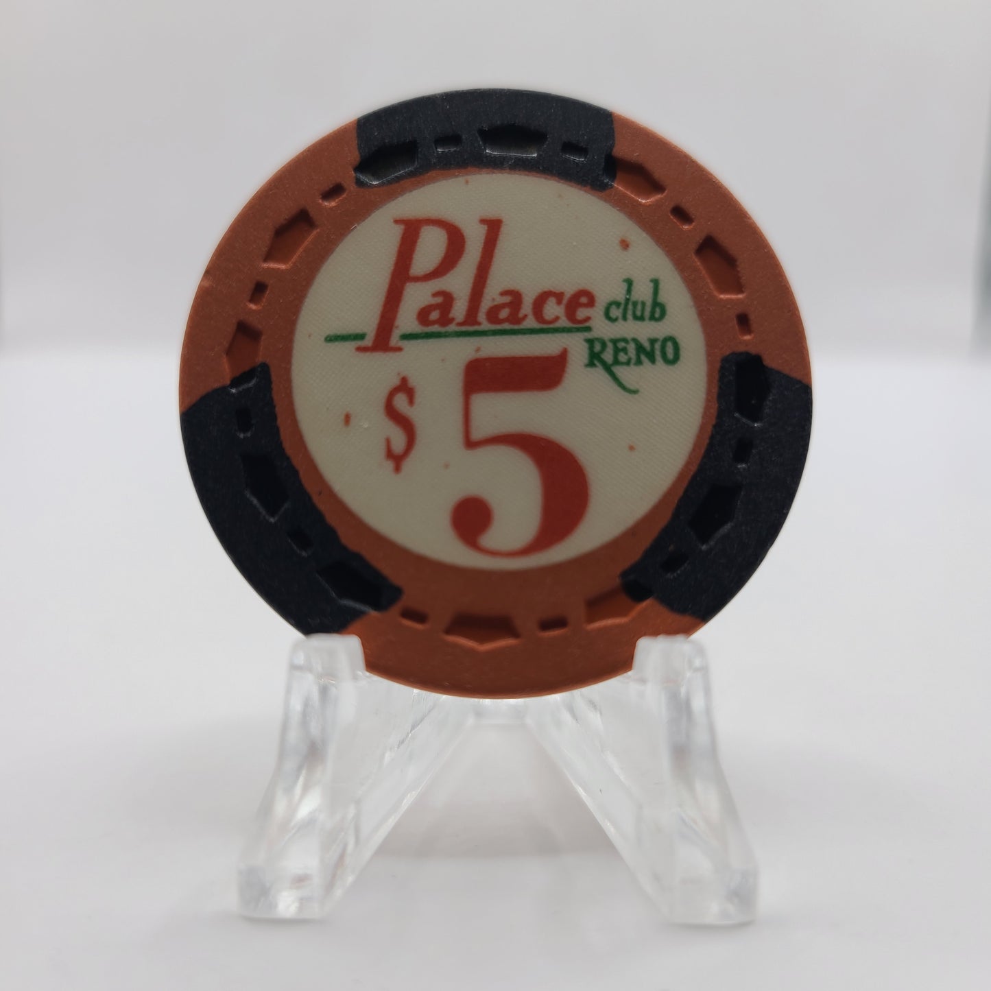 Palace Club Casino Reno Nevada 1970's $5 Chip N5446