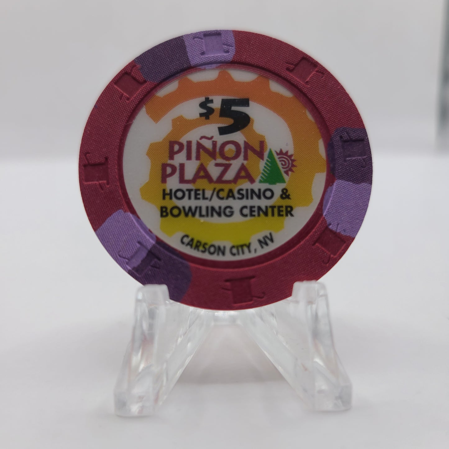 Pinion Plaza Casino Carson City Nevada 1995 $5 Chip N2485