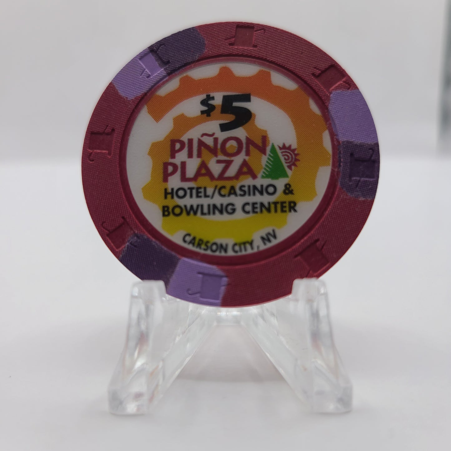 Pinion Plaza Casino Carson City Nevada 1995 $5 Chip N2485