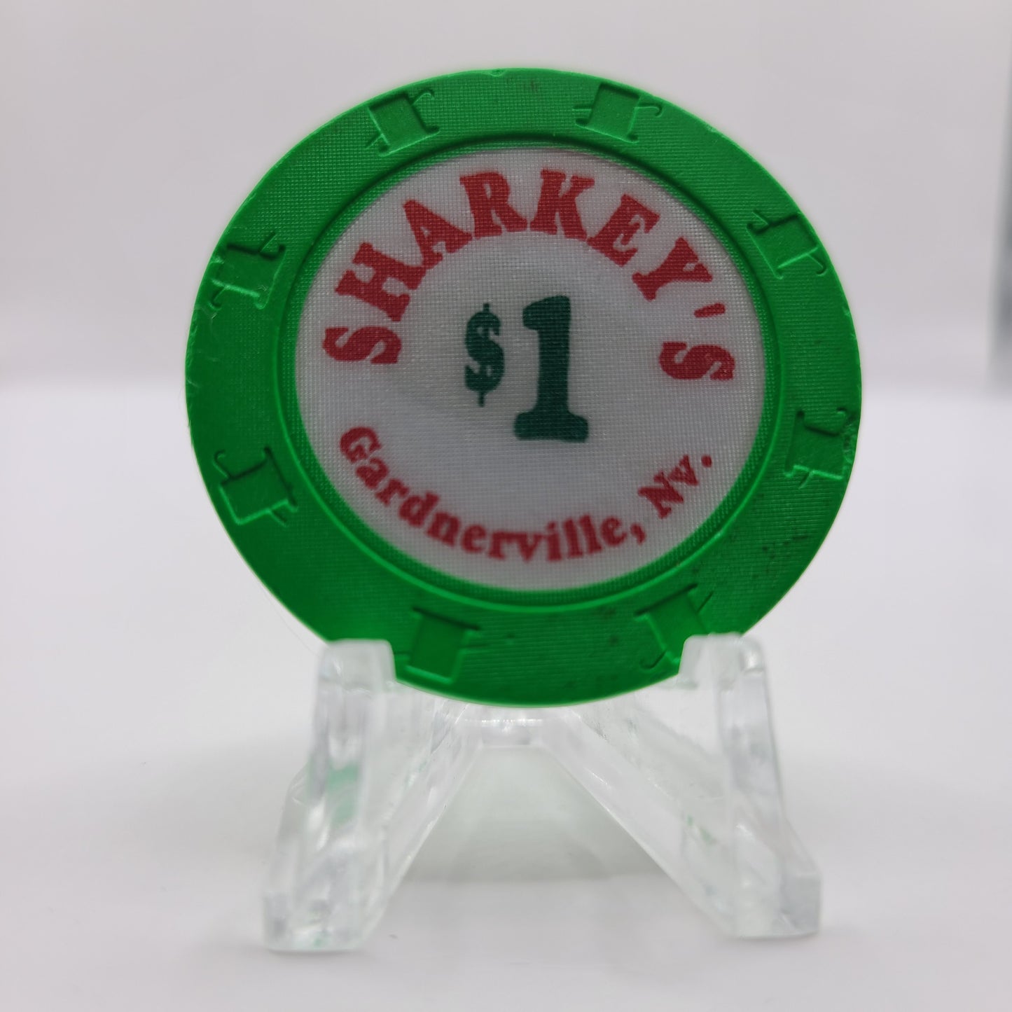 Sharkey's Casino Gardnerville Nevada 1994 $1 Chip N2991