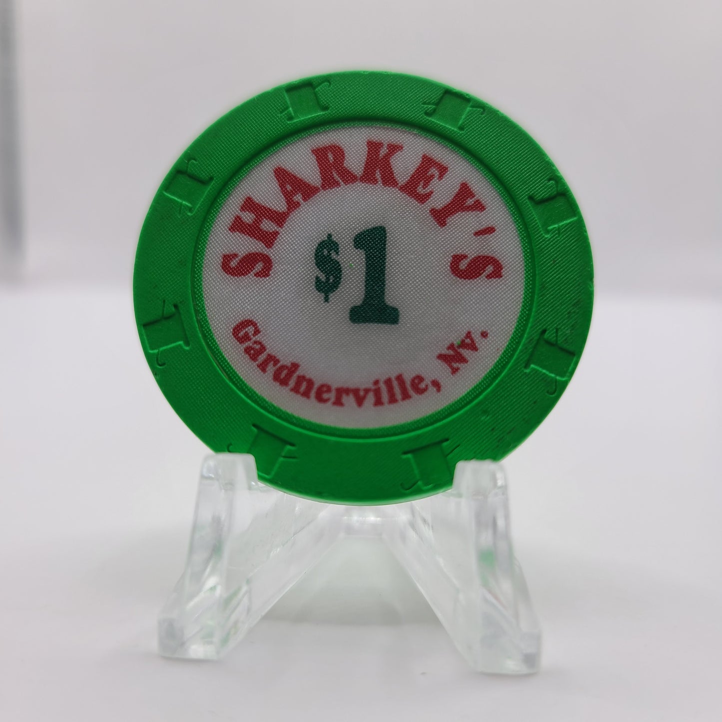 Sharkey's Casino Gardnerville Nevada 1994 $1 Chip N2991