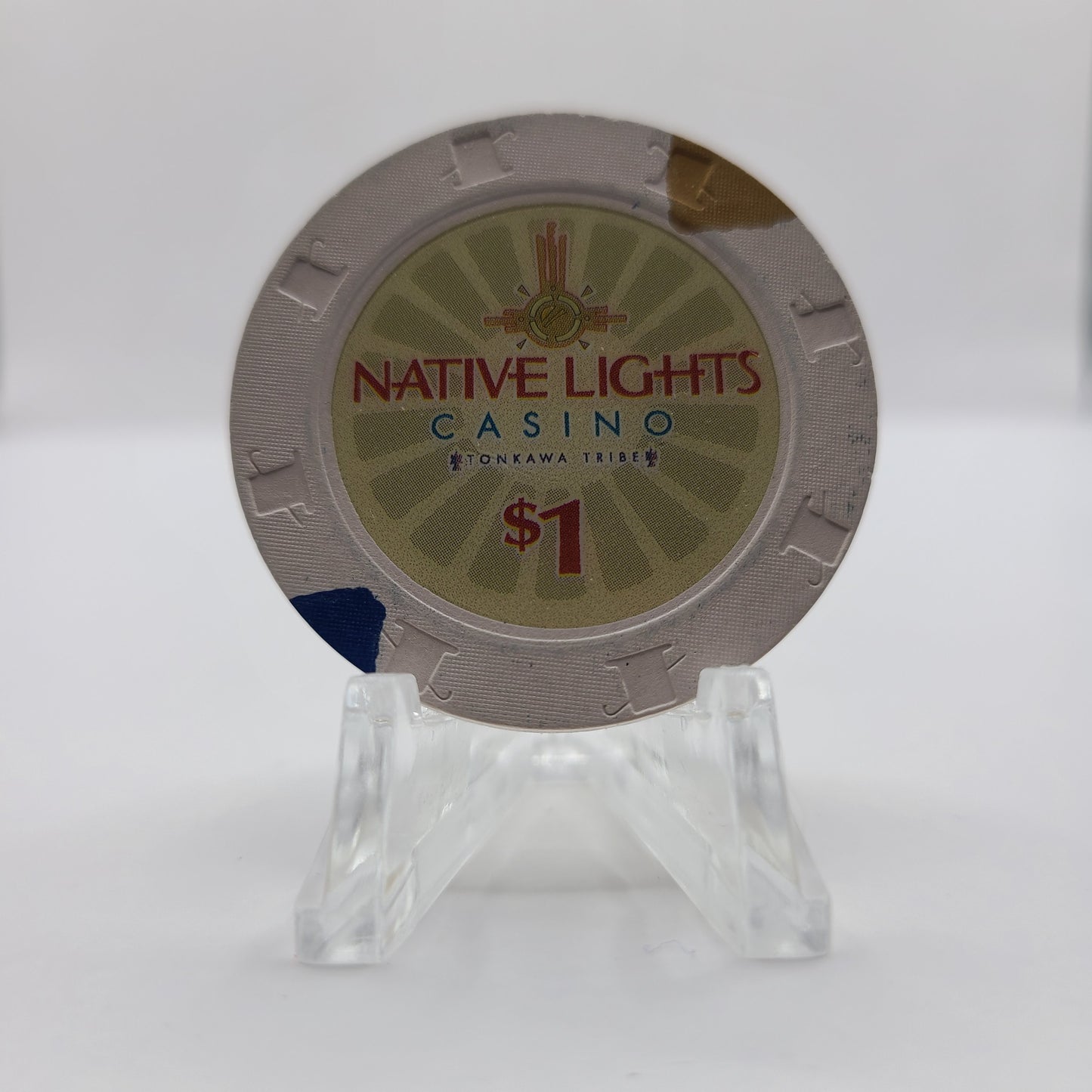 Native Lights Casino Newkirk Oklahoma $1 Casino Chip