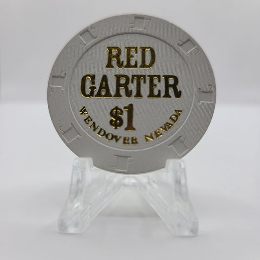 Red Garter Hotel Casino Wendover Nevada 2010 $1 Chip E9635