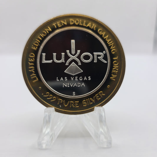 Luxor Hotel Casino Las Vegas Nevada 1994 $10 Silver Strike