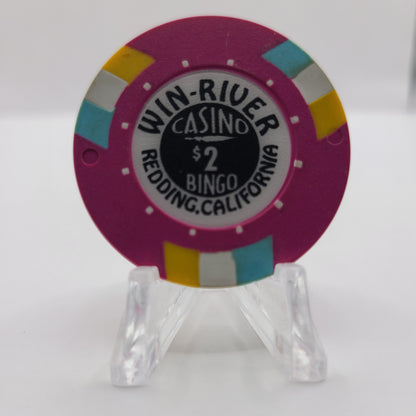 Win-River Casino Redding California $2 Chip