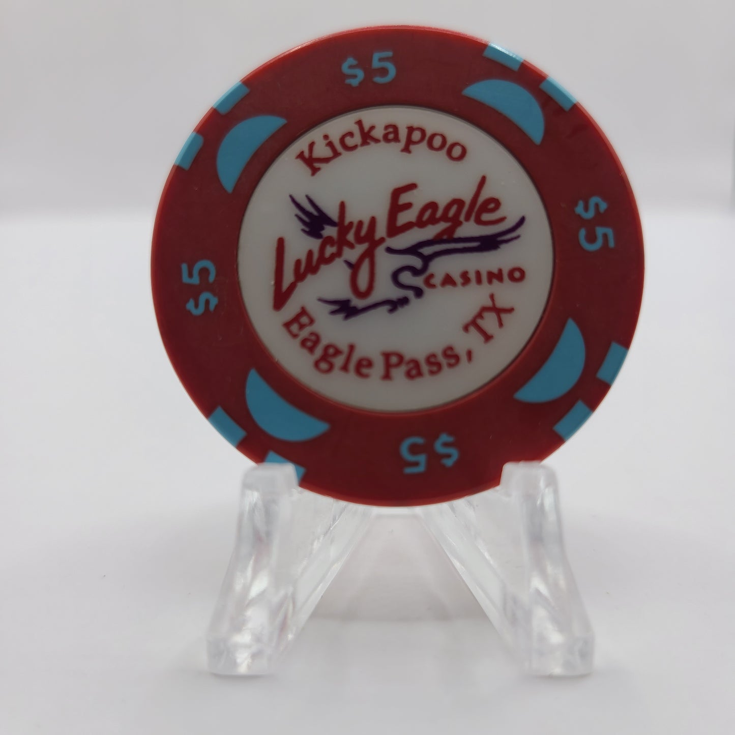 Kickapoo Lucky Eagle Casino Eagle Pass Texas $5 Chip