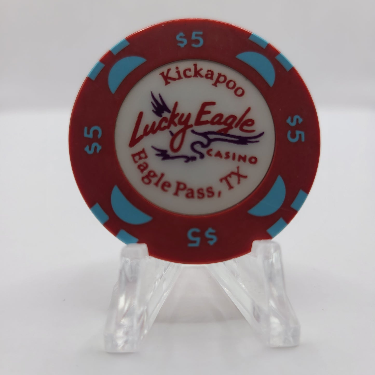 Kickapoo Lucky Eagle Casino Eagle Pass Texas $5 Chip