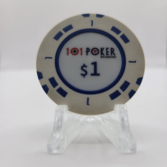 101 Poker Richmond Houston Texas $1 Chip